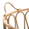 Cesta portaoggetti rotondo boho chic in metallo e rattan Panama Sconti