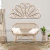 Appendiabiti da terra in rattan con portaombrelli 49x175cm Panama Vendita