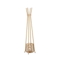 Appendiabiti da terra in rattan con portaombrelli 49x175cm Panama Promozione