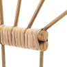 Appendiabiti da parete in metallo e rattan 3 ganci Panama Sconti