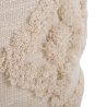 Pouf rotondo in tessuto imbottito con base in legno 40x40 Damasco Saldi