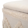 Pouf contenitore quadrato in tessuto imbottito 40x40cm Damasco Stock