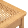 Set 2 sedie cucina in legno con seduta in rattan intrecciato Japan Scelta