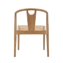 Set 2 sedie cucina in legno con schienale rattan intrecciato Japan Catalogo