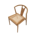 Set 2 sedie cucina in legno con schienale rattan intrecciato Japan Saldi