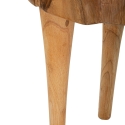 Sgabello artigianale in legno teak stile etnico naturale Kursi Catalogo