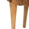 Sgabello artigianale in legno teak stile etnico naturale Kursi Catalogo