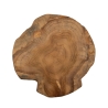 Sgabello artigianale in legno teak stile etnico naturale Kursi Stock