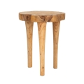Sgabello artigianale in legno teak stile etnico naturale Kursi Promozione
