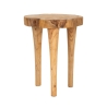 Sgabello artigianale in legno teak stile etnico naturale Kursi Promozione