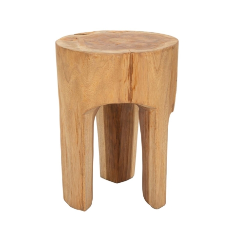 Sgabello in legno teak artigianale stile etnico Stold Promozione