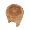 Sgabello in legno teak artigianale stile etnico Stold Saldi
