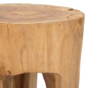 Sgabello in legno teak artigianale stile etnico Stold Sconti