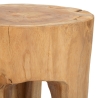 Sgabello in legno teak artigianale stile etnico Stold Sconti