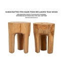 Sgabello in legno teak artigianale stile etnico Stold Modello