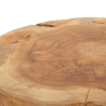 Sgabello in legno teak artigianale stile etnico Stold Stock