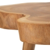 Sgabello artigianale in legno teak naturale stile etnico Budut Offerta