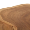 Sgabello artigianale in legno teak naturale stile etnico Budut Saldi