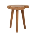 Sgabello artigianale in legno teak naturale stile etnico Budut Scelta
