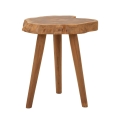Sgabello artigianale in legno teak naturale stile etnico Budut Promozione