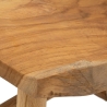 Sgabello in legno teak artigianale stile etnico rustico Sel Saldi