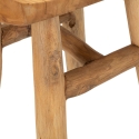 Sgabello in legno teak artigianale stile etnico rustico Sel Catalogo