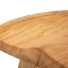 Sgabello in legno teak artigianale stile etnico rustico Sel Stock