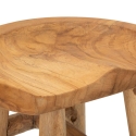 Sgabello in legno teak artigianale stile etnico rustico Sel Scelta