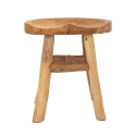 Sgabello in legno teak artigianale stile etnico rustico Sel Offerta