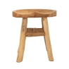 Sgabello in legno teak artigianale stile etnico rustico Sel Offerta