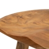 Sgabello in legno teak design naturale etnico Sel Slim Stock
