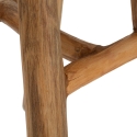 Sgabello in legno teak design naturale etnico Sel Slim Scelta