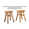 Sgabello in legno teak design naturale etnico Sel Slim Misure