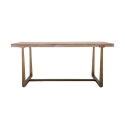 Tavolo da pranzo legno e metallo 90x180cm stile industriale Ankara Offerta
