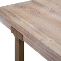 Tavolo da pranzo legno e metallo 90x180cm stile industriale Ankara Sconti