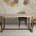 Tavolo da pranzo legno e metallo 90x180cm stile industriale Ankara Vendita