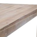 Tavolo da pranzo rettangolare in metallo e legno 90x150cm moderno Ankara Catalogo