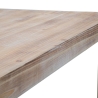 Tavolo da pranzo rettangolare in metallo e legno 90x150cm moderno Ankara Catalogo