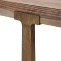 Tavolo da pranzo rettangolare in metallo e legno 90x150cm moderno Ankara Stock