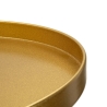 Tavolino alto rotondo in metallo dorato 51x100cm Doha Catalogo