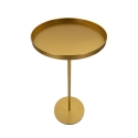 Tavolino alto rotondo in metallo dorato 51x100cm Doha Promozione