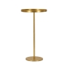 Tavolino alto rotondo in metallo dorato 51x100cm Doha Offerta