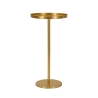 Tavolino alto in metallo dorato design moderno 41x80cm Doha Promozione