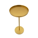 Tavolino alto in metallo dorato design moderno 41x80cm Doha Offerta