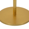 Tavolino alto in metallo dorato design moderno 41x80cm Doha Sconti