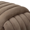 Pouf design intrecciato imbottito in velluto stile moderno Softy 