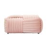 Panca pouf design moderno intrecciato in velluto 90x45x45cm Softy Prezzo