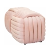 Panca pouf design moderno intrecciato in velluto 90x45x45cm Softy Acquisto