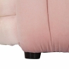 Panca pouf design moderno intrecciato in velluto 90x45x45cm Softy 