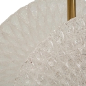 Lampadario in metallo dorato con paralumi in vetro decorato Glass Catalogo